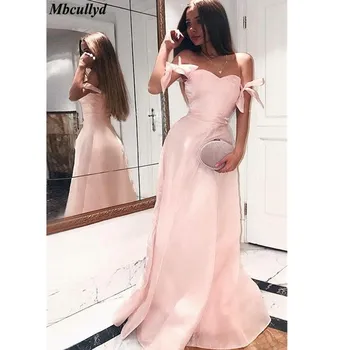 

Sexy Off Shoulder Mermaid Bridesmaid Dresses For Women 2019 Pink Organza Long Maid Of Honor Dress Party Vestido Madrinha