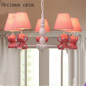 

Nordic modern simple cartoon pendant lamp children's room boy and girl bedroom American countryside lovely animal pendant lamp