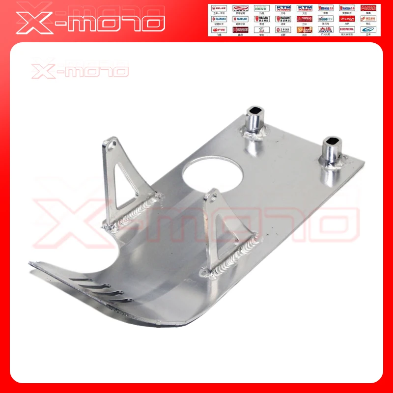 Алюминий Skidplate опорная плита двигатель защитный чехол XR50 CRF50 XR CRF 50 SDG SSR Coolster 70 90 110 125CC для Dirt Pit Bike