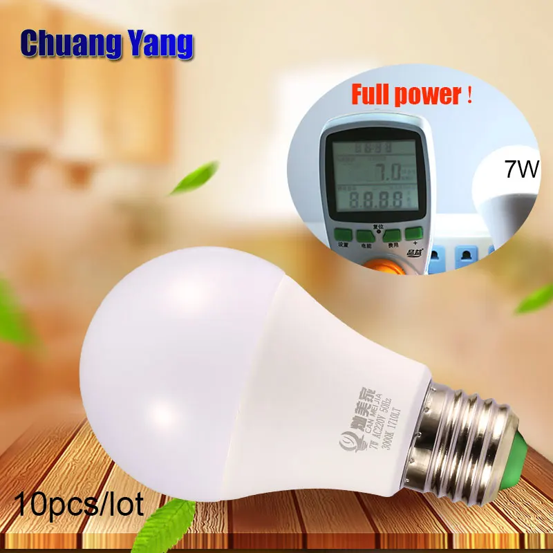 

10PCS/LOT 110V 220V AC85-265V Led Bulb E27 3W 5W 7W 9W 12W 15W 18W Led Lamps Lampada Bombillas for Home Global bulb Light