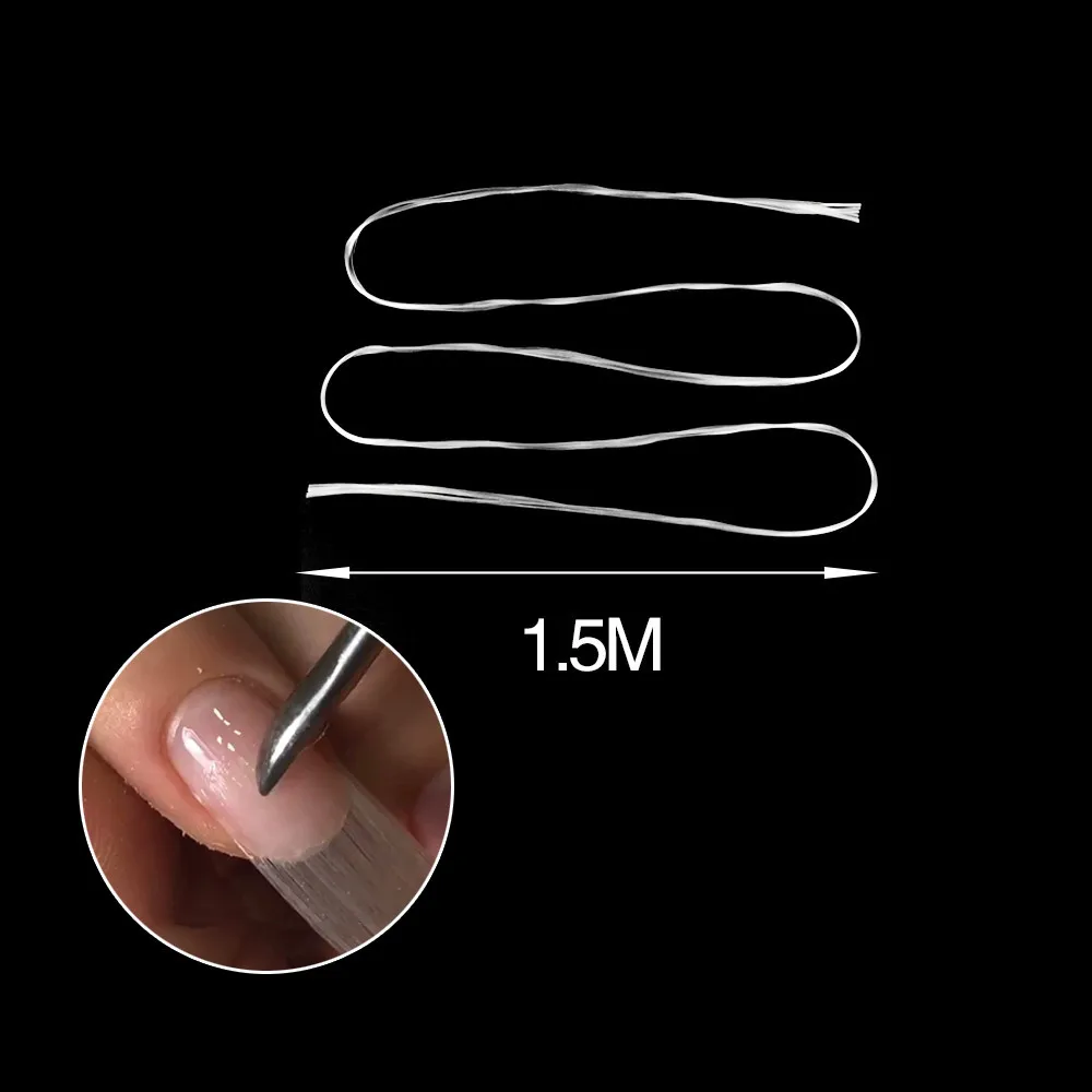 100/150/200 см волокна Стекло ногти волокна Стекло маникюрный салон Расширение Стекло волокна шелка рисунки на ногтях Оборудование Набор инструментов гвоздь из акрила