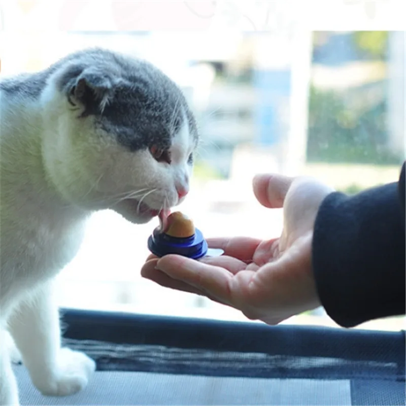 

Hot sale 2020 Snacks Catnip Ball Candy Licking Solid Nutrition Gel Energy Ball for Cats Increase Drinking Water Help Digestion