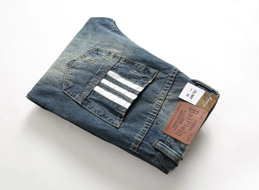 Модные дизайнерские джинсы Balplein, мужские рваные джинсы от известного бренда, хлопковые джинсы, Мужские повседневные штаны, джинсы с принтом, C9003