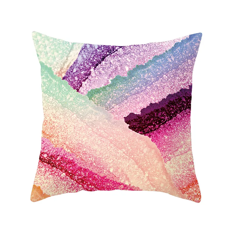 

Fuwatacchi Gradient Patchwork Pillowcase Wave Endless Dot Arrow Geometric Cushion Cover for Home Sofa Chair Decorative Pillow