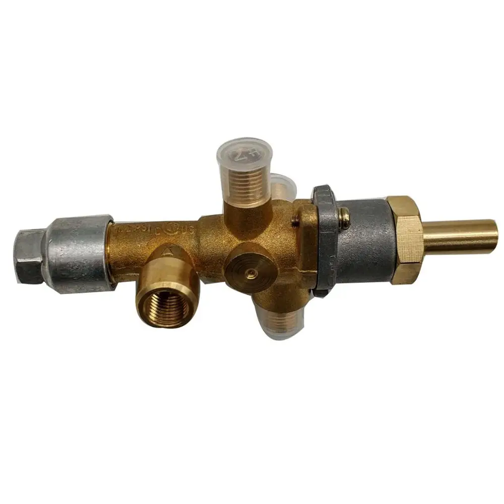 Earth Star One Way Inlet And Three Outlets New Copper Valve Propane Gas Room Space Heater / Fireplace Spare Replacement Parts Ga