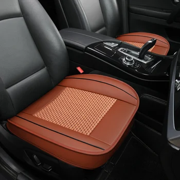 

KKYSYELVA 1pcs Automobiles Interior Accessories Summer Driver Seat Cushion Car Chair Pad Universal Car seat covers