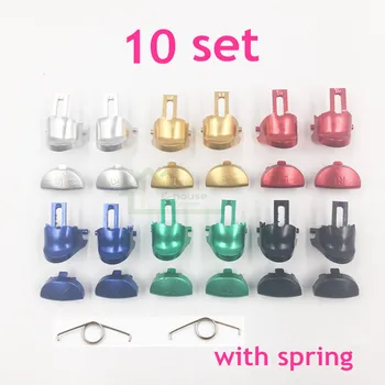 

10 set Metal Aluminum L1 R1 L2 R2 Trigger Button with Spring for PS4 JDM040 for Playstation 4 PS4 Pro 4.0 Controller