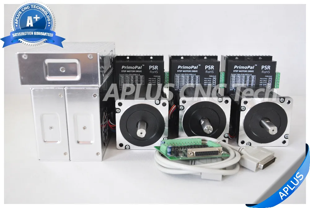 

3-Axis Kits, 2 PCS NEMA 34 920oz-in & 1 PC NEMA 34 1160oz-in Stepper Motors & Drivers & Power Supplies