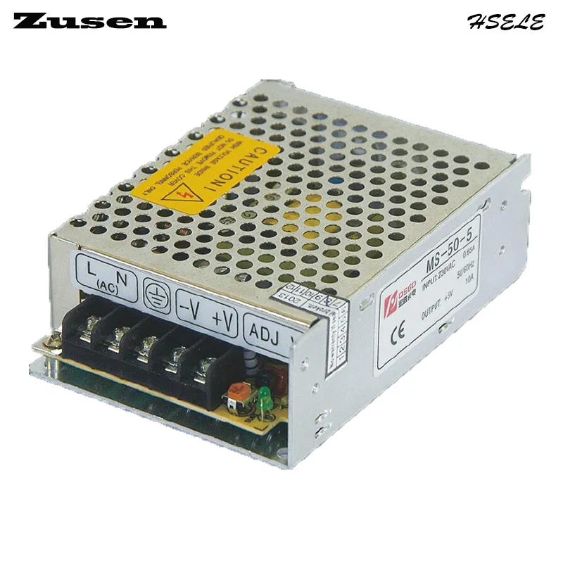 

Zusen high quality MS-50W-12V 4.2A min size Small-scale Switch Power supply 90~260AC to 12DC for LED Strip light Lights display