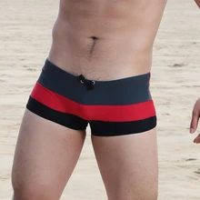 H671 высококачественные мужские удобные дышащие боксеры Купальные Плавки новые полосатые Горячие весенние купальники пляжные брюки многоцветные на выбор
