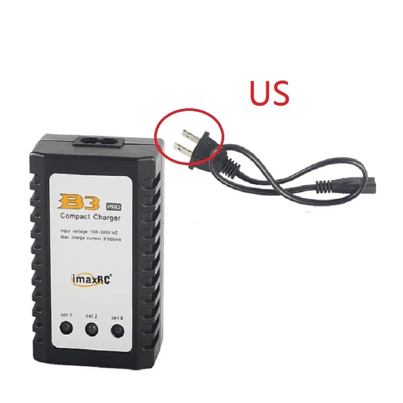 For E350 B3 7.4V 11.1V Lithium Pro Compact 2S 3S Lipo Balance Battery Charger US