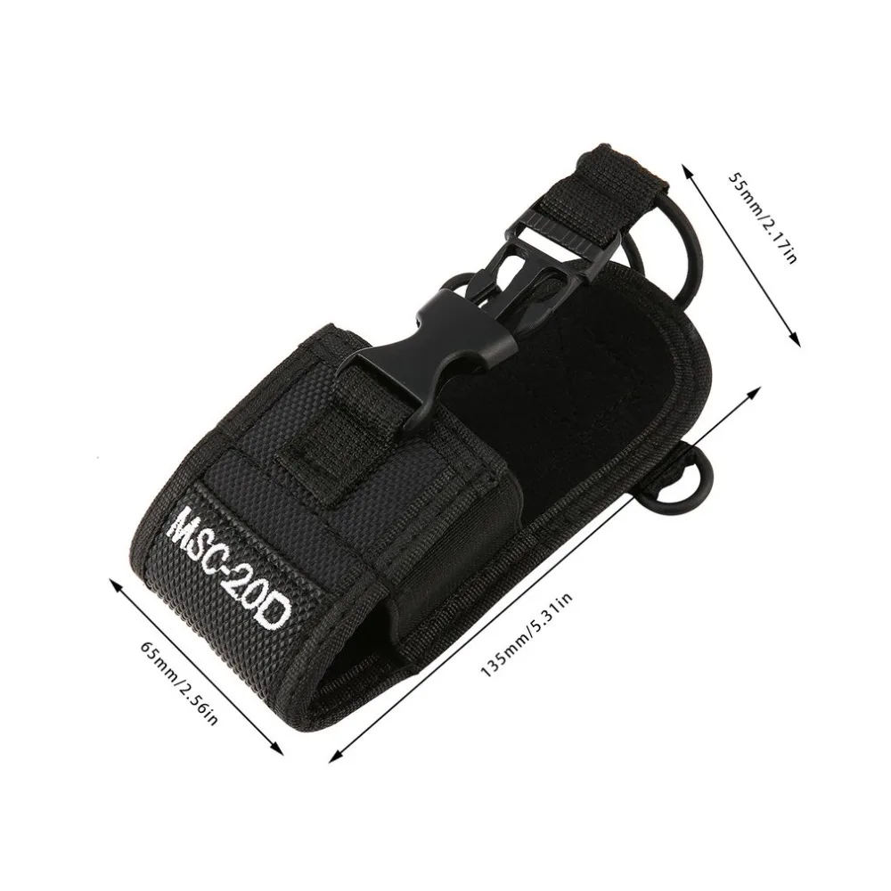 MSC-20D чехол для радио, нейлоновый держатель рации, Универсальный Регулируемый ремень, переносной чехол для телефона BaoFeng