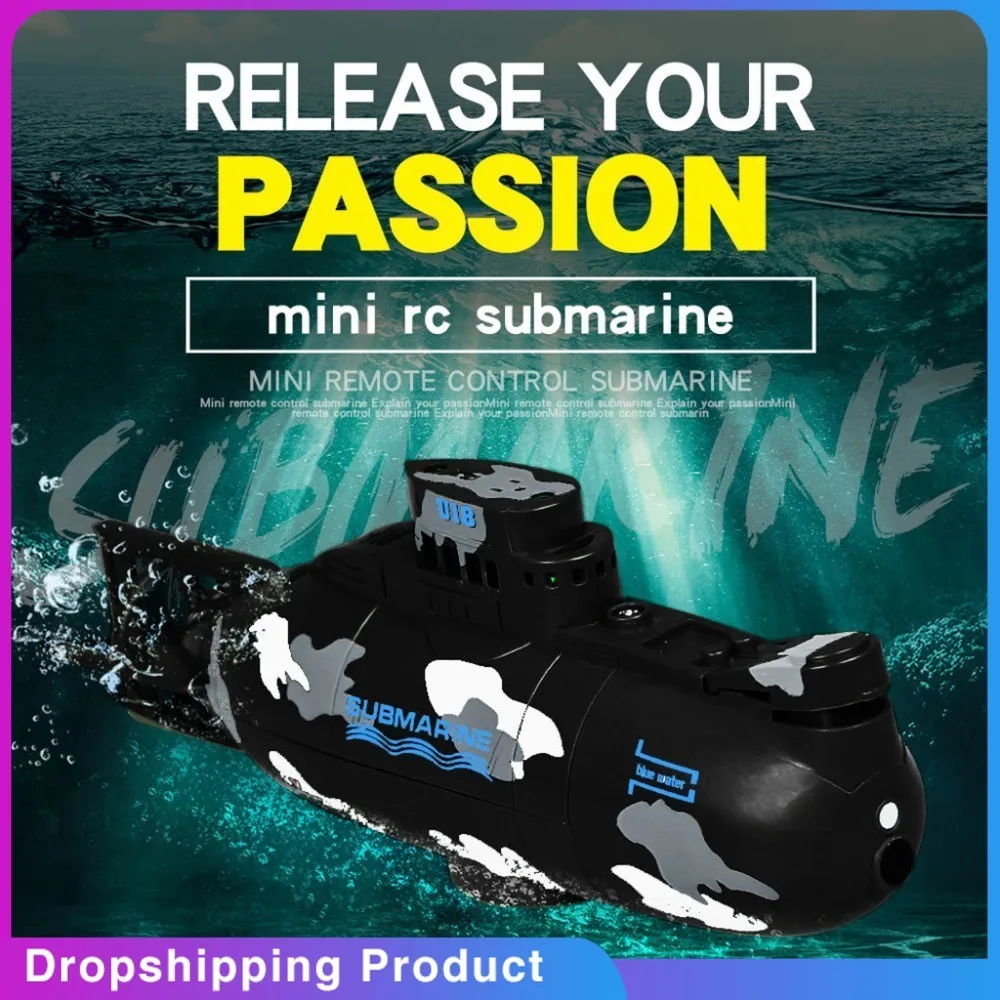 

Happycow 777-216 Mini RC Nuclear Submarine High Speed Boat Remote Control Drone Pigboat Simulation Model Gift Toy Kids