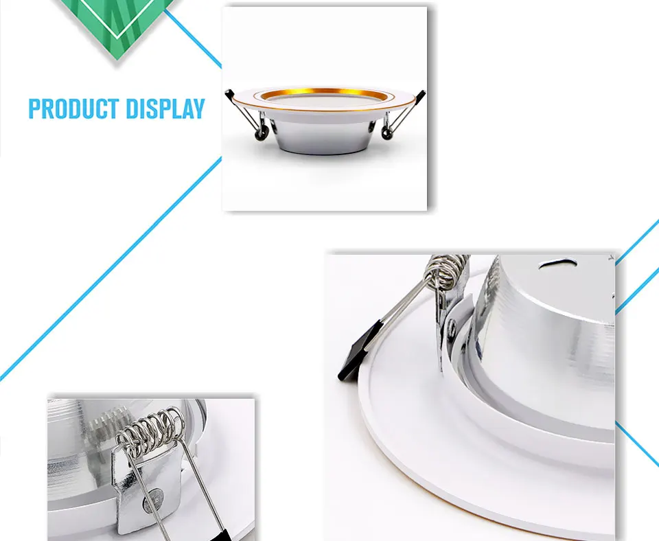 LED Downlight Ceiling 5W 9W 12W 15W 18W led Round Recessed Ceiling lamp AC 220V 230V 240V New type Bulb Bedroom