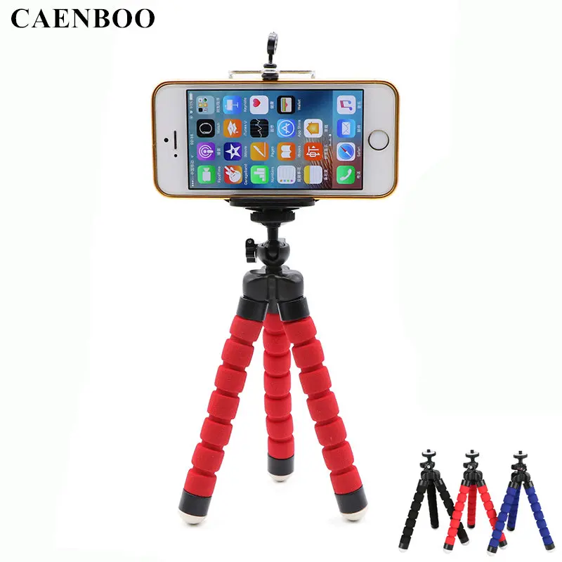 CAENBOO Mini Flexible font b Tripod b font Camera Octopus Monopod Portable Mount font b Tripod
