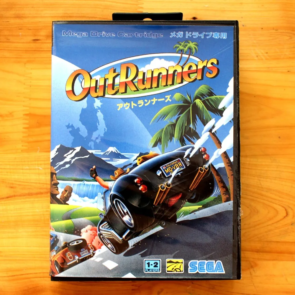

Out Runners 16 Bit MD Game Card with Retail Box for Sega MegaDrive & Genesis Video Game console system
