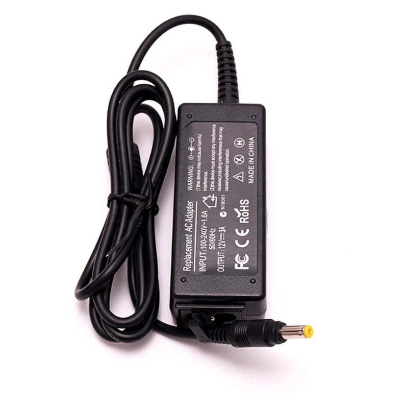 

Free Shipping ! Battery Charger AC Adapter For asus 12V 3A Eee PC 904 900HA 900HD 904HA 904HG R33030 1000HT 1000HV 1000XP