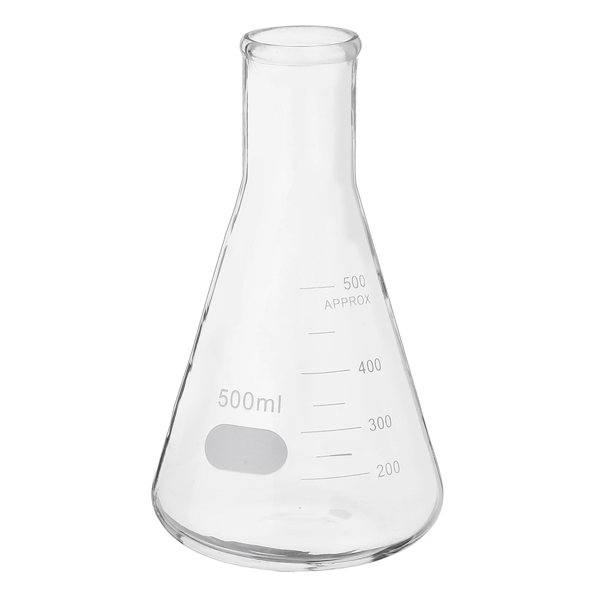 500 мл прозрачная коническая колба Erlenmeyer из боросиликатного стекла для химической лаборатории прозрачная колба
