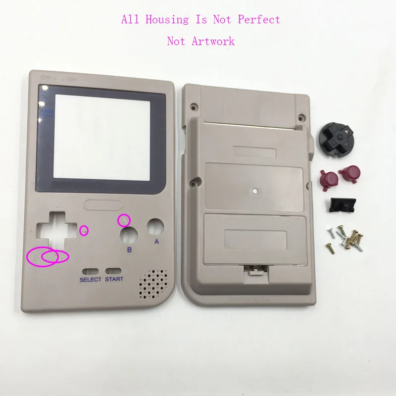 Пластиковый Серый чехол для Gameboy карман игр издание мальчиков GBP|Запасные части| |