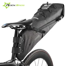 Rockbros Bike Bag Full Waterproof Road MTB Bicycle Rear Saddle Bag Panniers Large Capacity Cycling Tail Seat Bag Storage Package