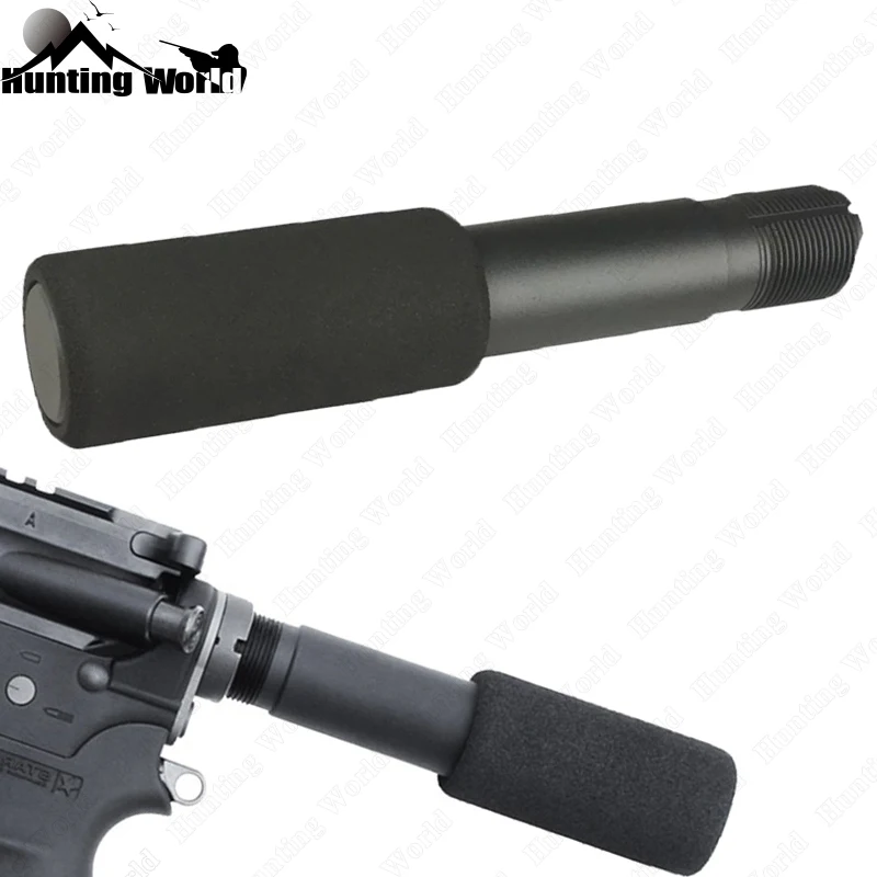 

Tactical .223 5.56 Mil AR-15 M16 Pistol Buffer Tube With 3.5" Foam Pad Cover for Airsoft carbine Hunting Rfile Accessory