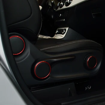 

3pcs Aluminum alloy AMG Styling car seat adjustment Button Knob Trim decoration sticker For Mercedes-Benz CLA200 CLA220 CLA260