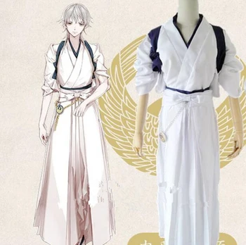 

Custom Made ]Anime Touken Ranbu Cosplay Costume Tsurumaru Kuninaga Tops+Pants + Belt Men / Women Clothes