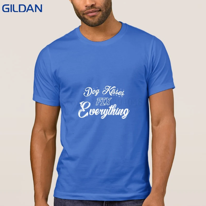 Новая мода собака поцелуи исправить все футболки S 3xl Camiseta футболка для Для мужчин