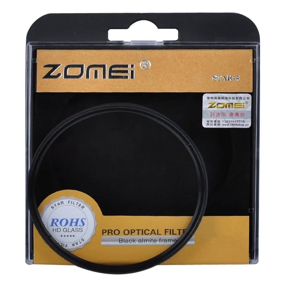 

4/6/8 Point ZOMEI Star Filter 52 55 58 62 67 72mm for DSLR for Canon, for Minolta, for Nikon, for Pentax, for Olympus and etc