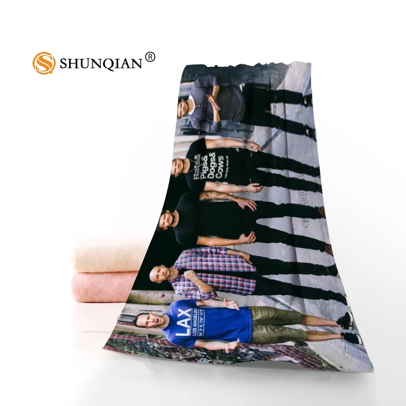 Горячая на заказ «Simple Plan» полотенце напечатанное хлопковое лицо/банные полотенца из микрофибры Ткань для детей, мужчин и женщин полотенце для душа s A7.24-1 - Цвет: 7