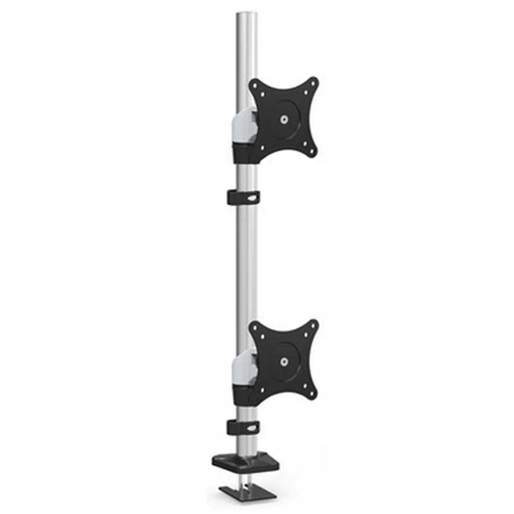 

HONGHUA Desktop Grommet 15-27" Up and Down Dual Screen LCD TV Monitor Holder Mount