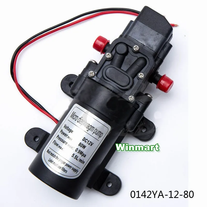 

80W DC12V/24V Pressure Switch TYPE Micro Diaphragm Water Pump Self-priming Booster Pump 5.5L/min
