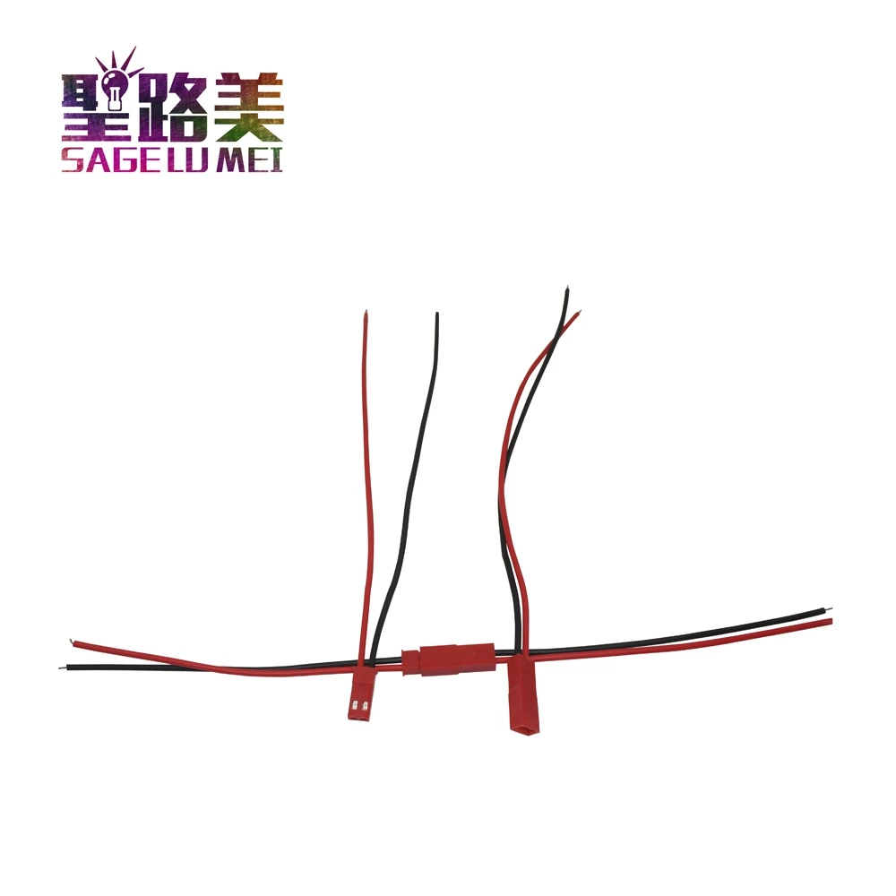 

Free Shipping 50 Pairs for DIY RC Battery Model LCD LED Strip Light Connector 10cm 2PIN JST Connector Plug Cable Male+Female