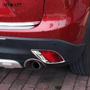 

AITWATT Car Styling For Mazda CX5 CX-5 2012 2013 2014 2015 ABS Chromed Fog Lamp Cover Head Rearlight Lamp Frames Decoration 2Pcs