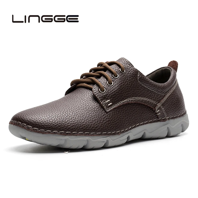 La Main Appartements Respirant À Casual 45 En Vache Split Conception Des De Darkblue Mode Chaussures Cuir 40 Lingge brown Hommes 2018 6qptwqzO