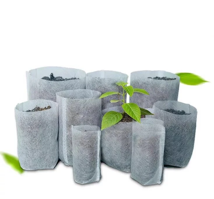 100X Plant fiber Nursery Pot Seedling Raising Bag Environmental