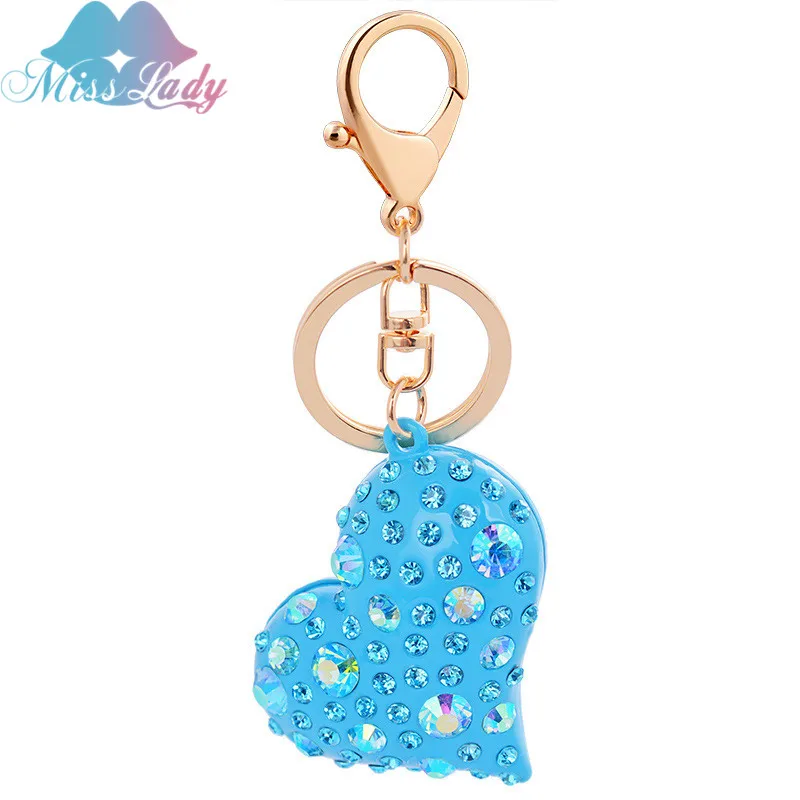 Buy Miss Lady crystal Popular heart shape bag alloy