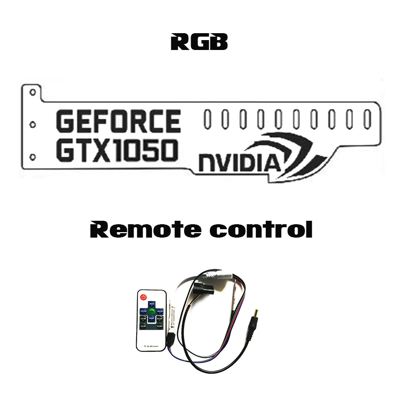 RGB Controlle GeForce GTX 1050 NVIDIA подсветкой компьютер основной коробки Видеокарты Поддержка