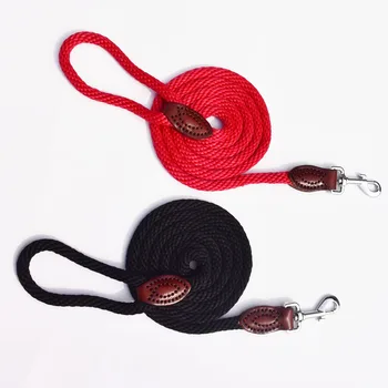 

Nylon Dog Leather Leash Long Tracking Round Rope Outdoor Walking Training 6 FT Pet Lead Leashes For Medium Large Dogs 180CM
