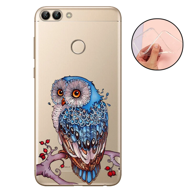 CROWNPRO СПС huawei P Smart 2018 чехол силиконовый мягкий ТПУ Coque задний телефон для Funda 2019