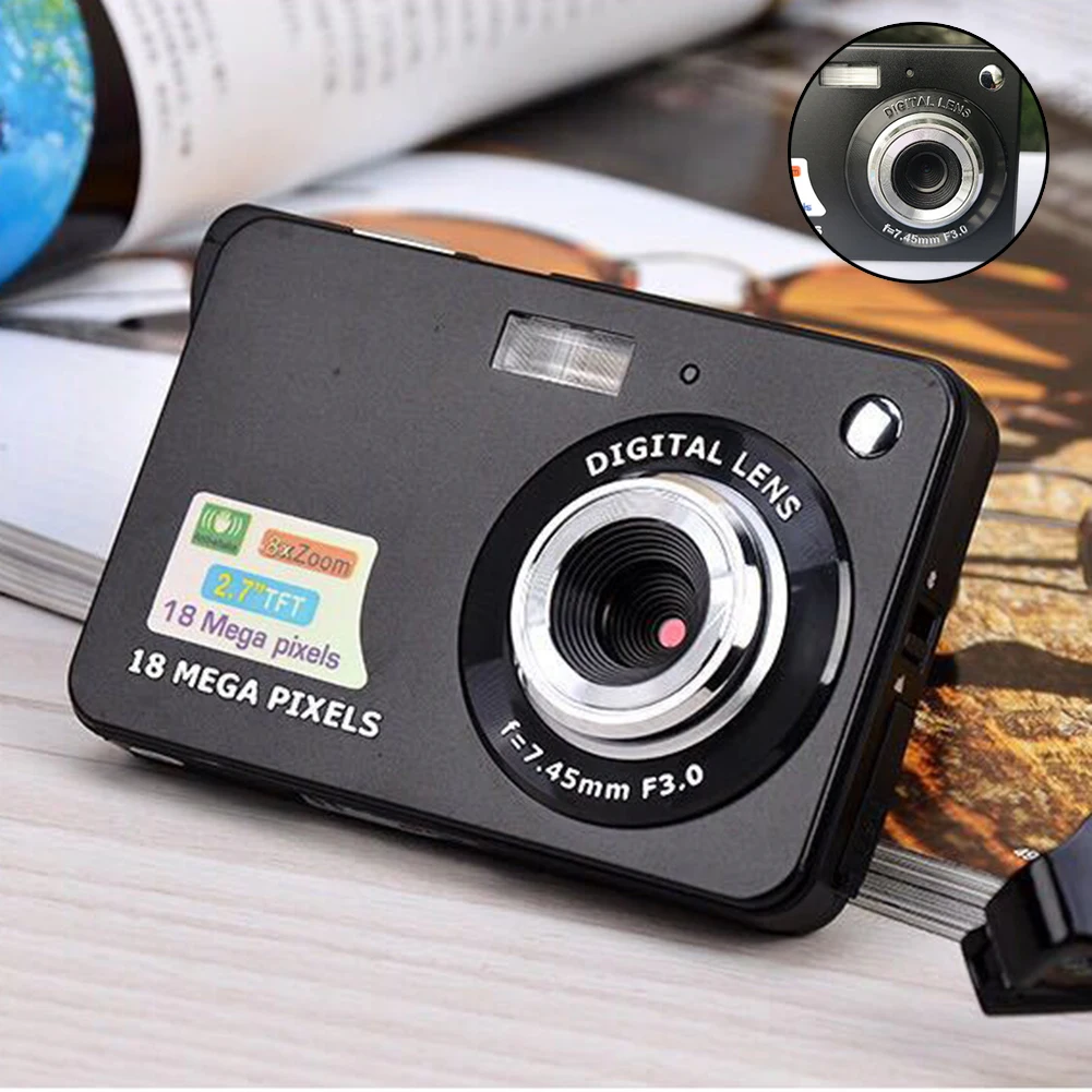 

2.7 Inch Digital Camera TFT HD Screen 18.0MP CMOS 3.0MP Video Recorder Camcorders @JH