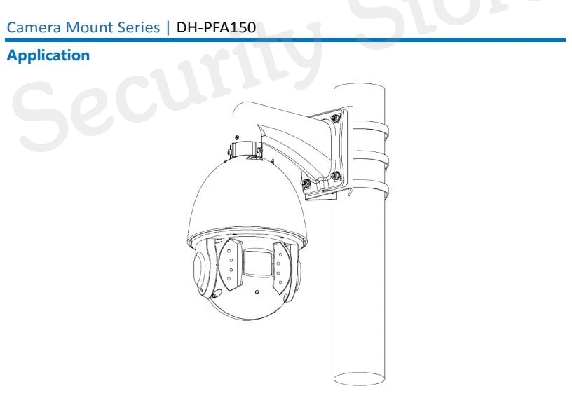 Dahua PFA150 крепежный кронштейн для держателя для DH купол пулевидная ptz-камера Камера: SD6C230U-HNI IPC-HFW1320S IPC-HDW1320S SD29204T-GN