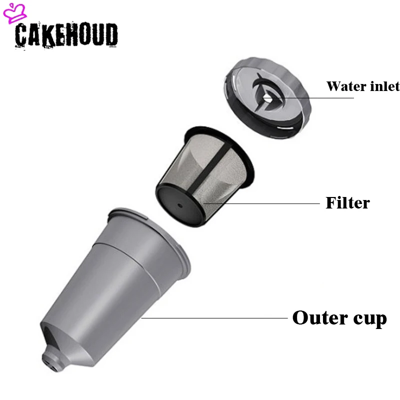 CAKEHOUD dolcee Gusto кофейные капсулы многоразовые Многоразовые K-cup кофейные фильтры для различных кофемашин кофейные приборы - Цвет: Светло-зеленый