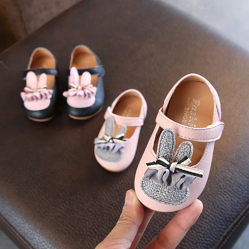 New Girls' Princess Shoes  Cute Bunny Baby Toddler Shoes Baby Girl Dress Shoes