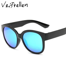 VeBrellen UV400 Gafas Gafas de Sol Mujer Diseñador de la Marca de Gran Tamaño gafas de Sol Polarizadas Hombre Mujer con Caja de Regalo VJ102