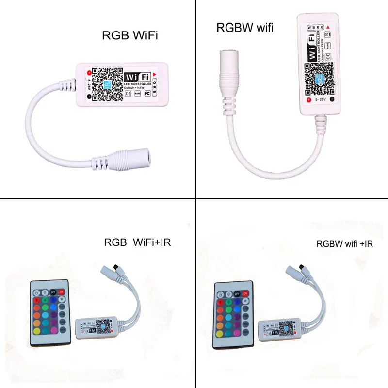 12 В Wi-Fi Msuic светодиодный RGB Управление Лер с DC Женский на Android IOS смартфон Управление для SMD 5050 2835 RGB RGBW Светодиодные ленты свет