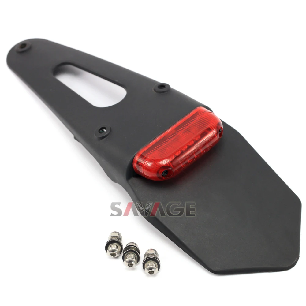

Motorcycle Dirt Bike Rear Fender Mudguard Extension Plate LED Tail Light For KTM HONDA YAMAHA SUZUKI KAWASAKI HUSQVARNA