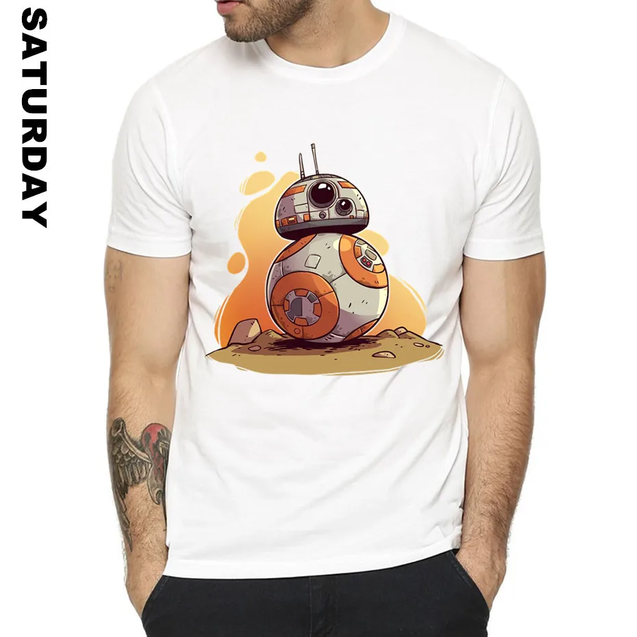 

Polyester BB8 Star Wars Design Funny T Shirt for Men and Women,Comfortable Breathable Graphic Premium T-Shirt Men's Streewear