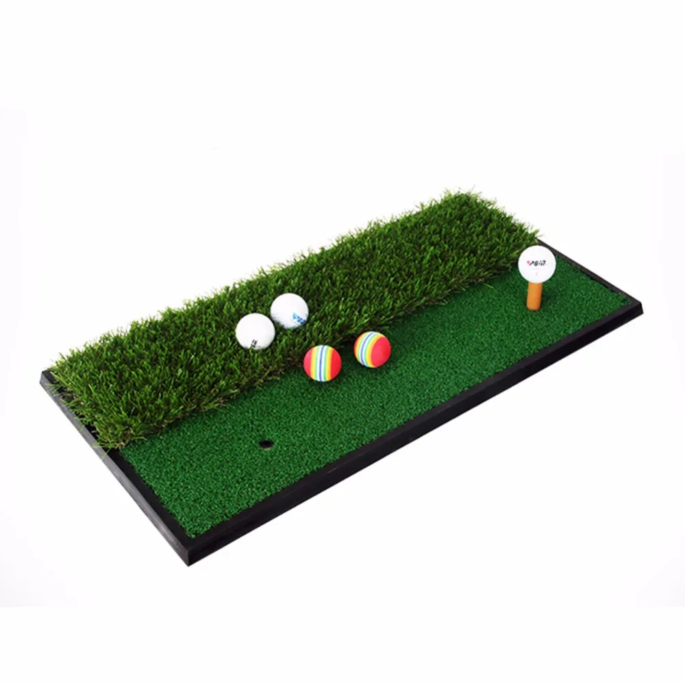 33*63cm Backyard Exercise Golf Mat Training Hitting Mat Pad Green Grass Indoor Practice Mat With Rubber Tee Holder 33*63cm Backyard Exercise Golf Mat Training Hitting Mat Pad Green Grass Indoor Practice Mat With Rubber Tee Holder