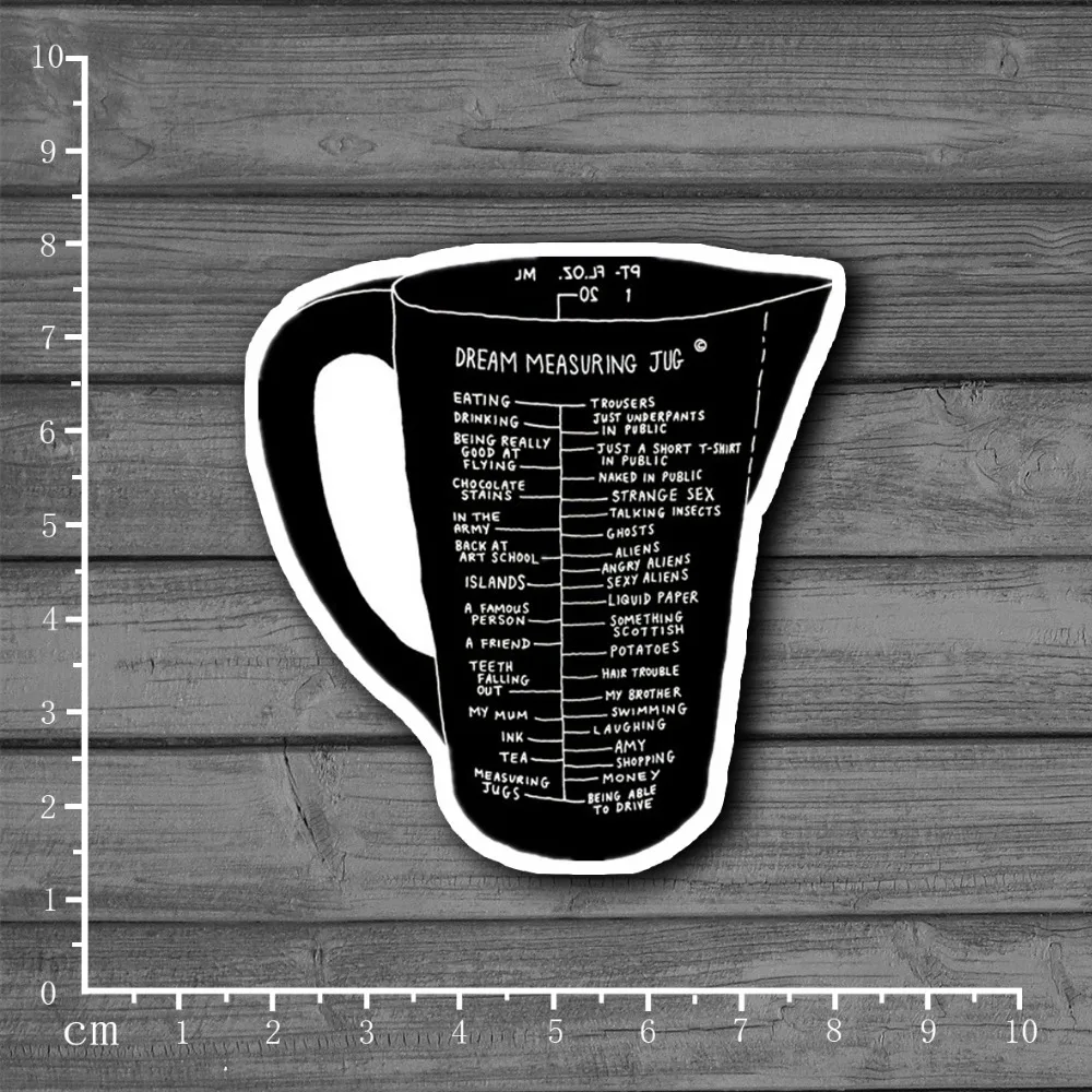 

Black text painted mugs Scrapbooking Stationery Graffiti Sticker Decor For Ablum Scrapbookin Laptop Notebook Sticker[Single]